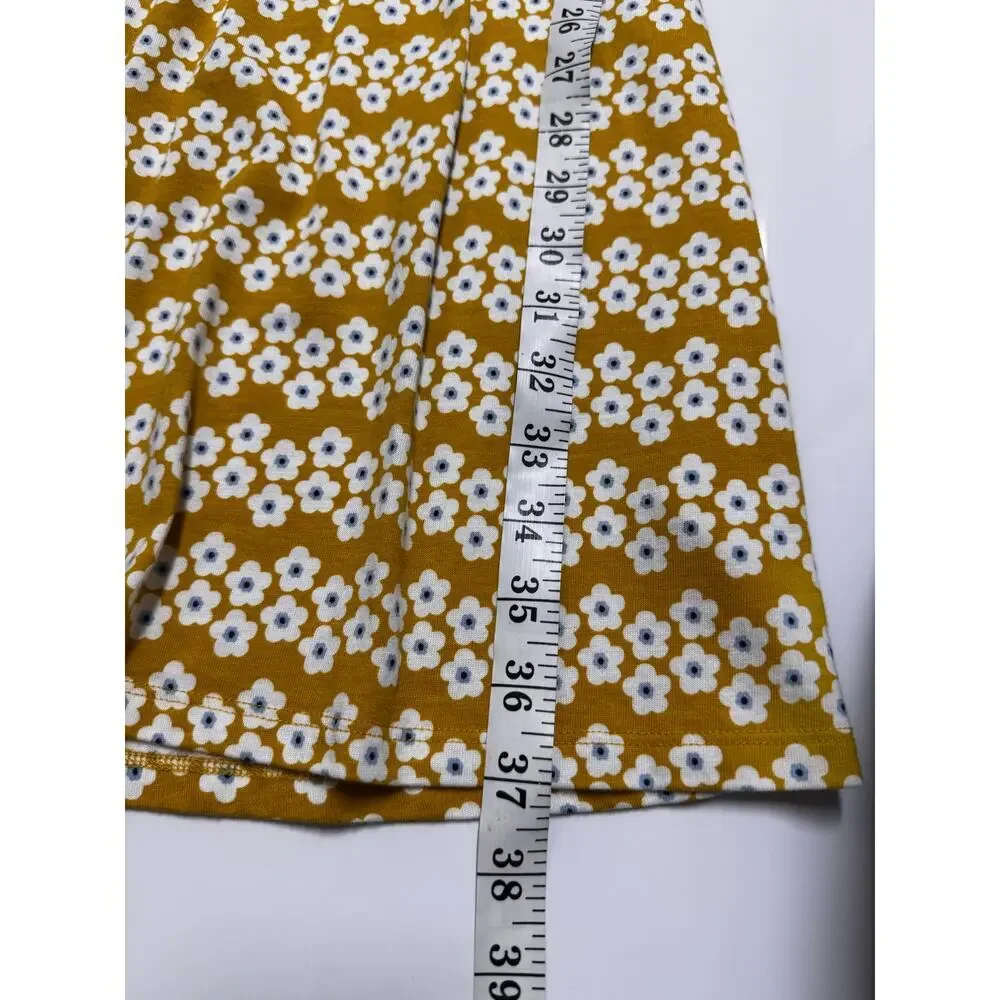 Boden • Penelope Jersey Dress mustard yellow Dijon Daisy Stripe midi Size 6 NWOT - Picture 4 of 7